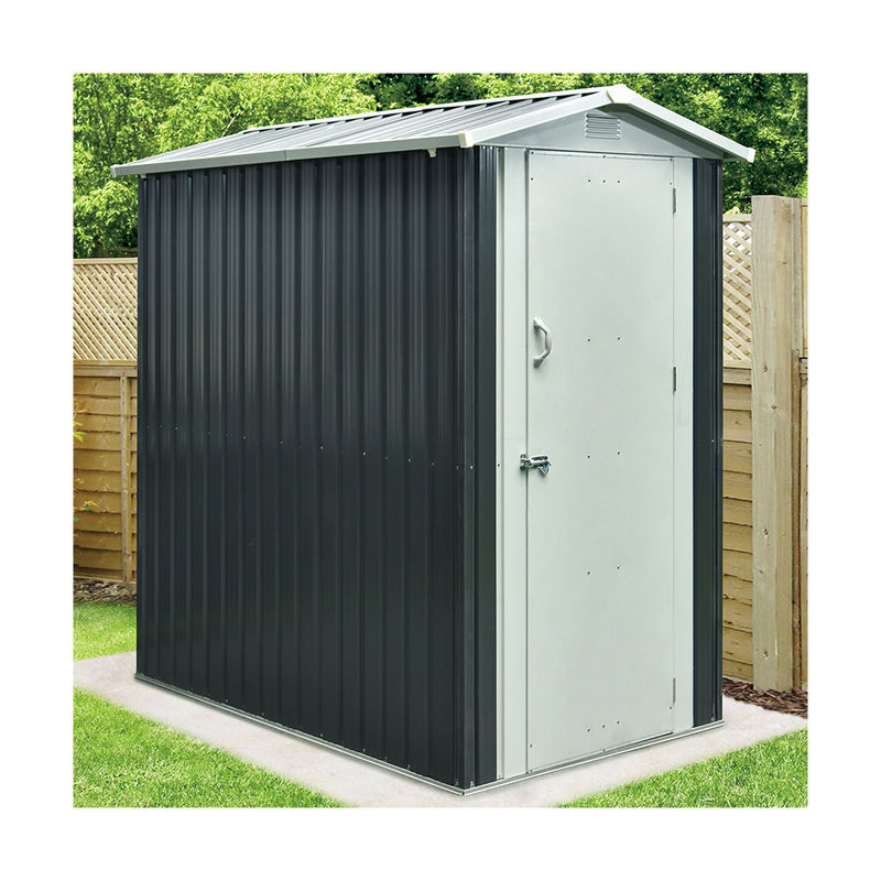 2.5m2 Apex Roof Garden Sheds 6x4 Compact Galvanized Steel for Outdoor